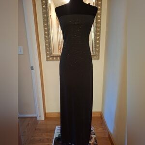 Express formal black sequin gown